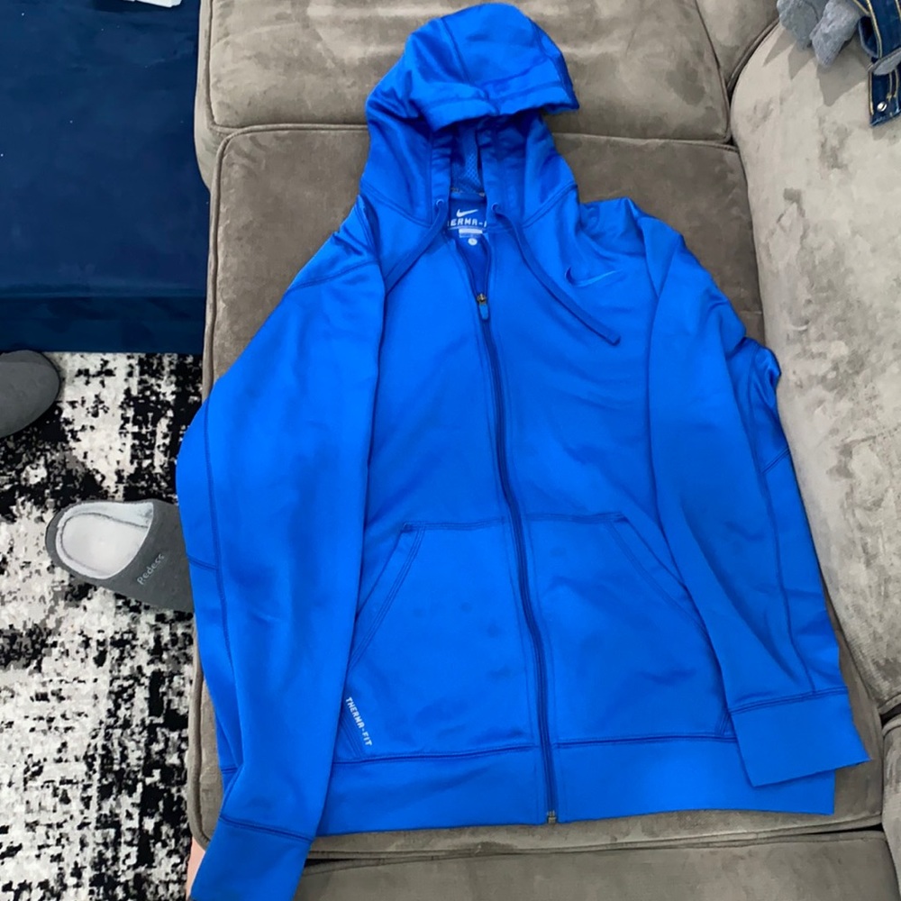 Nike zip up sweatshirt Large